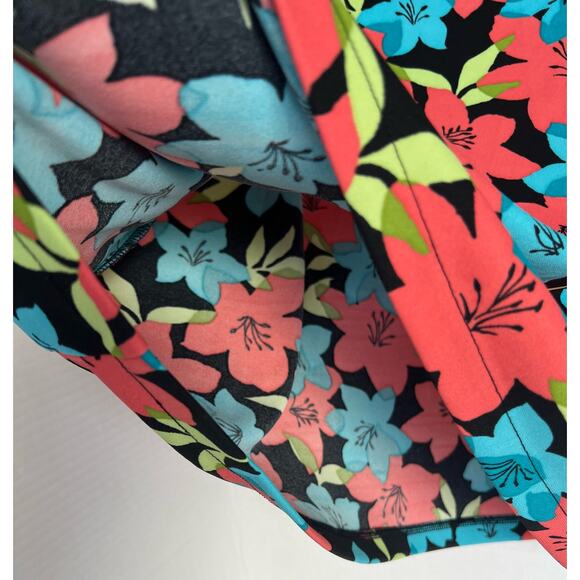 Meg Allen A Liz Claiborne Co Multi Color Floral Print Straight Skirt  XL 16/18 - Picture 4 of 6